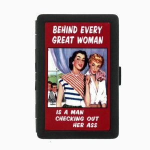 Behind Every Good Woman Sexy Black Cigarette Case 379