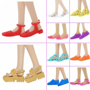 1 Pair Sneakers Flat Shoes Sandals Doll Fashion Accessories for Barbie Doll
