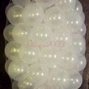 100PCS Soft Clear Plastic Pit Ball Transparent Color Balls Dia. 5.5cm