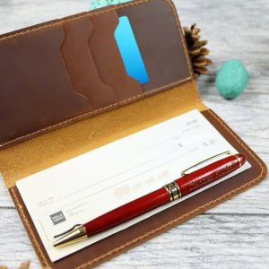 15 pcs+ Bulk Mens Leather Checkbook Wallet - Wholesale , Real Leather, Same Day Shipping, Free Shipping US