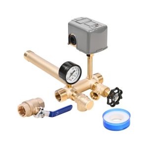 1"x11" Well Pressure Tank Tee Kit 40/60PSI Pressure Switch 1 in Gate Valve