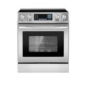 30 in Electric Range Oven 4.8 Cu. Ft. 5 Cooktop Burners Stainless Steel Body
