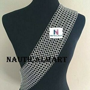 4.3" Wide Aluminum Nickel Free Metal Chainmail Sash - Costume Cosplay Star Trek