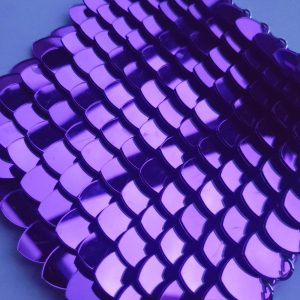 500pcs Medium Mirror Purple Acrylic Plastic Scalemail Scales Bulk Supplier Loos