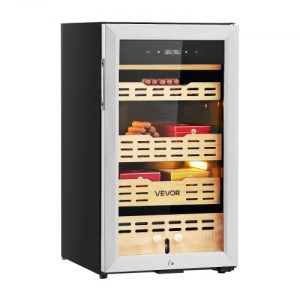 75L Electric Cigar Humidor Cooler Cabinet 450 Counts with Compressor Cooling