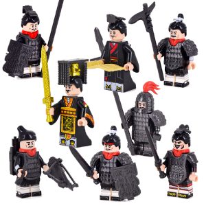 8pcs/set Ancient China First Dynasty Qin Assortment DIY Minifigures Toys Gift