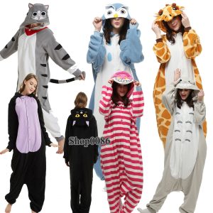 Adult Cat Kigurumi Women Pajamas Animal Cosplay Cartoon Onesis Halloween Costume