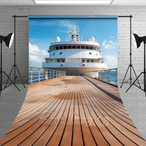 Aperturee Blue Sky Coast Plank Road Ship Natural Sweep Backdrop, 5 x 7 ft (1.5 x 2.1 m), 42 USD, sweep backdrops, LRSD2K12-D