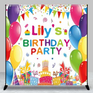 Aperturee Custom Balloon Flag Gifts Happy Birthday Backdrop, 3X3FT(1X1M), 15 USD, custom birthday backdrops, DZCJHD0O07-O