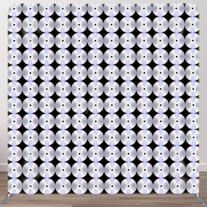 Aperturee Glitter CD Fabric Backdrop Cover for Birthday Party - Aperturee