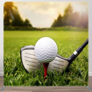 Aperturee Grassland Golf Shot Moment Sport Pillow Cover Backdrop, 6 x 6 ft (1.8 x 1.8 m), 111 USD, square double-sided backdrops, DSWHHD0Z55-F