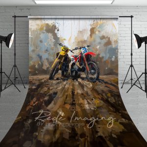 Aperturee Painted Abstract Muddy Dirt Bike Sport Sweep Backdrop, 5 x 7 ft (1.5 x 2.1 m), 42 USD, sweep backdrops, LRSD2K46-D