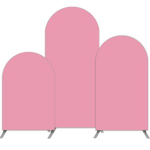 Aperturee Pure Pink Double Sided Party Arch Backdrop Kit | Chiara Arch Backdrop Diy | Diy Chiara Backdrop Cover | Circle Arch Backdrop Diy