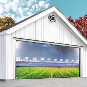 Aperturee Spotlights Football Sport Stadium Garage Door Banner