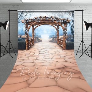 Aperturee Spring Flowers Arch Pavilion Forest Sweep Backdrop, 5 x 7 ft (1.5 x 2.1 m), 42 USD, sweep backdrops, LRSD4K01-D