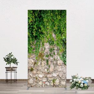 Aperturee Spring Greenery Stone Wall Natural Scene Rectangle Backdrop, 1.6 x 4 ft (0.5 x 1.2 m), 98.18 USD, arch backdrop kit, GAH0B588CF-AJ