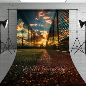 Aperturee Sunset Sky Baseball Field Sports Sweep Photo Backdrop, 5 x 7 ft (1.5 x 2.1 m), 42 USD, sweep backdrops, LRSD1K68-D