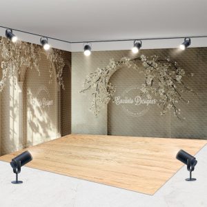 Aperturee Vintage Arch Wall Branch Flower Room Set Backdrop, 7 x 7 ft / 10 x 7 ft / 10 x 7 ft, 247.5 USD, room set backdrops