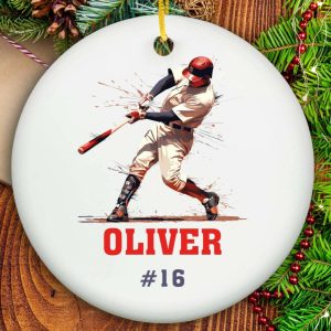 Baseball Ornament - Ceramic