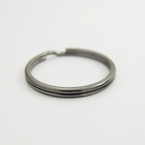 Bluemoona 50 Pcs - 25mm 1" Round Edged Split Key Chain Ring Connector Keychain K