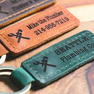Business Owner Keychain, Personalized Plumber Keychain, Plumber Owner Gift, Plumber Christmas Gift