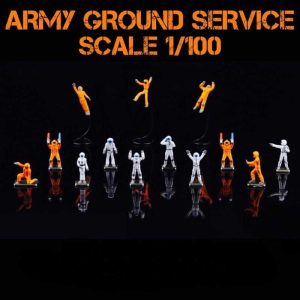 Complete Your Gundam Hangar Setup with 1/100 ARMY GROUND SERVICE Crew (26 Figure
