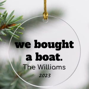 Custom Boat Ornament - Acrylic