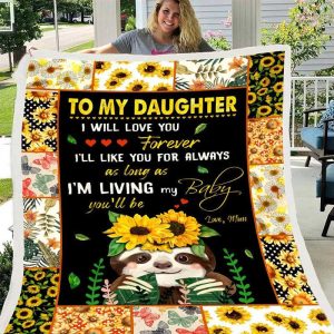 Daughters Gift - Baby Sunflower Gift Blanket - Aperturee
