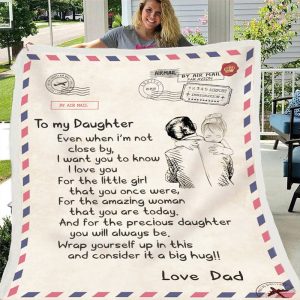 Daughters Gift - Lovely Letter Gift Blanket - Aperturee