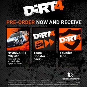 DiRT 4: Hyundai R5 + Team Booster Pack DLC Steam Key