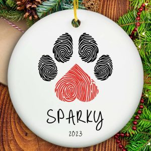Dog Paw Ornament - Ceramic