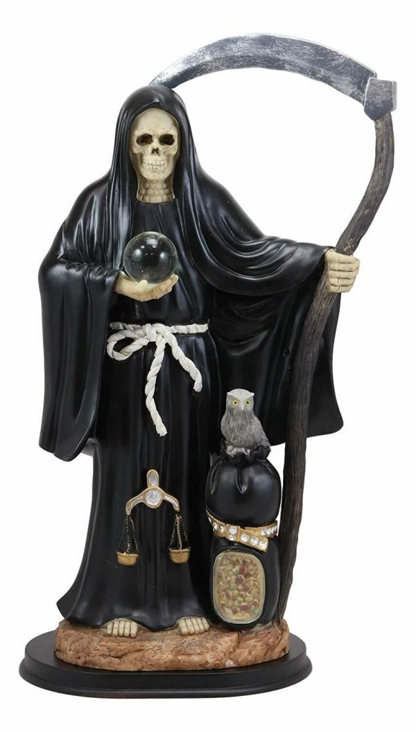 Ebros Gift Large 16.75" Tall Holy Death Santa Muerte Holding Scythe