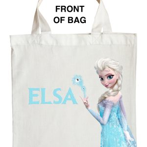 Elsa Trick or Treat Bag - Personalized Elsa Halloween Bag - Double Sided Bag