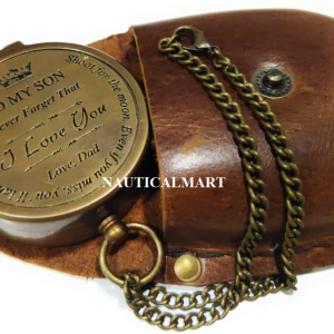 Engraved Brass Compass Gift to My Son/Nautical Gift for Son from Dad/Gift to Son