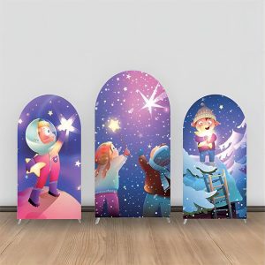 Fairy Tale Stars Child Snow Winter Arch Backdrop Kit - Aperturee