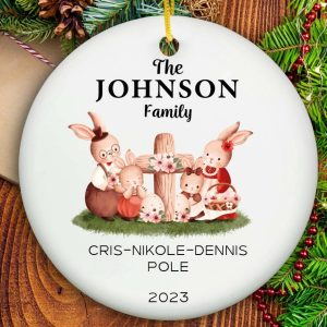 Family Names Ornament - Ceramic