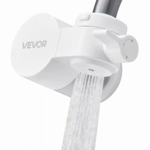 Faucet Mount Water Filter Sink Water Purifier for Kitchen Horizontal White