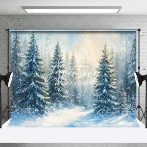 Forest Winter Wonderland Parties Photography Backdrop - Aperturee