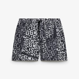 Gcds COSTUM ESSENTIALS MONOGRAM SWIMSHORTS