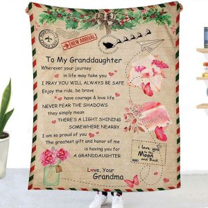 Granddaughters Gift - Sweet Letter Gift Blanket - Aperturee