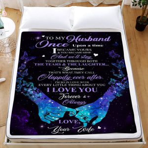 Husbands Gift - Hold Hands Gift Blanket - Aperturee
