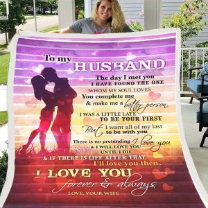 Husbands Gift - Lovely Heart Gift Blanket - Aperturee