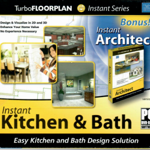 INSTANT KITCHEN & BATH - VERSION 12 PC DVD-ROM + DECK & PATIO PC CD-ROM [FREE]