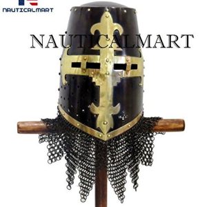 Knight Crusader Armour Helmet Wearable Halloween Costume LARP/Reenactment