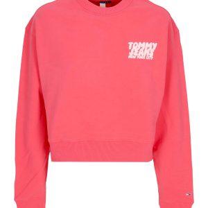 Lightweight Crewneck Woman W Bubble Crop Crewneck Amour