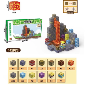 Magnetic Building Blocks 143PCS Cube Magnet Set for Boys Girls Kids Age 3+ Const