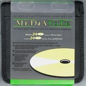 Mediatote CD DVD Nylon Black Carrying Case