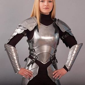 Medieval Female Fantasy Costume steel Armor: Lady Cuirass Costume Armor Suit 18