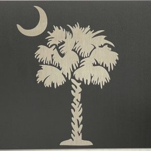 NEW SC Palmetto Logo Laser Engraved License Plate Car Tag Gift Flat Black