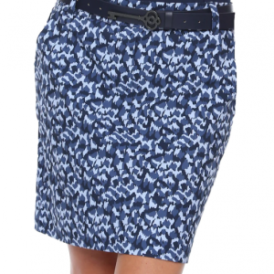 NWT BELYN KEY Navy Blue Ice Blue Marble CAMO Trouser Golf BK SKORT S M L XL